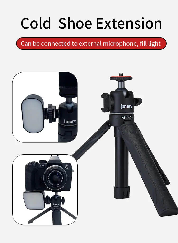 Jmary Mt-29 Mini Extendable Vlogging Tripod - Kuhudak Shop